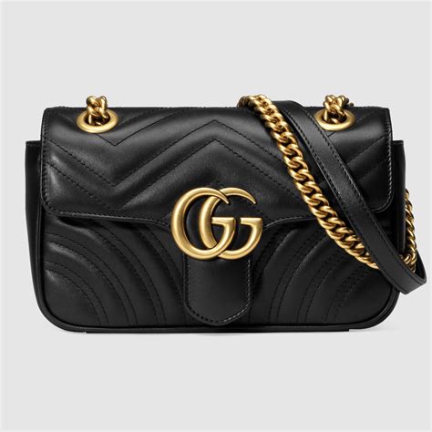 gucci black mini marmont